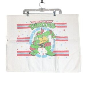 Vintage 1989-90s Dundee TMNT Kids Bath‎ Towel Raphael USA Made 40x26"